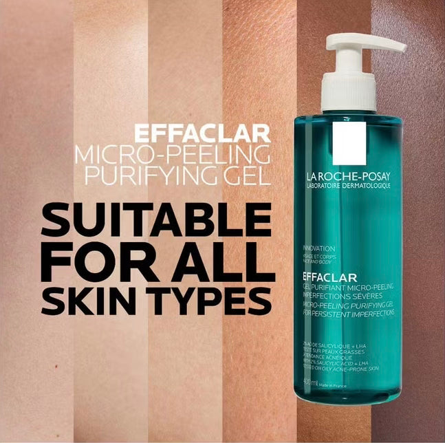 La Roche-Posay Effaclar Micro-Peeling Cleansing Gel With Salicylic Acid For Oily Skin 400ml