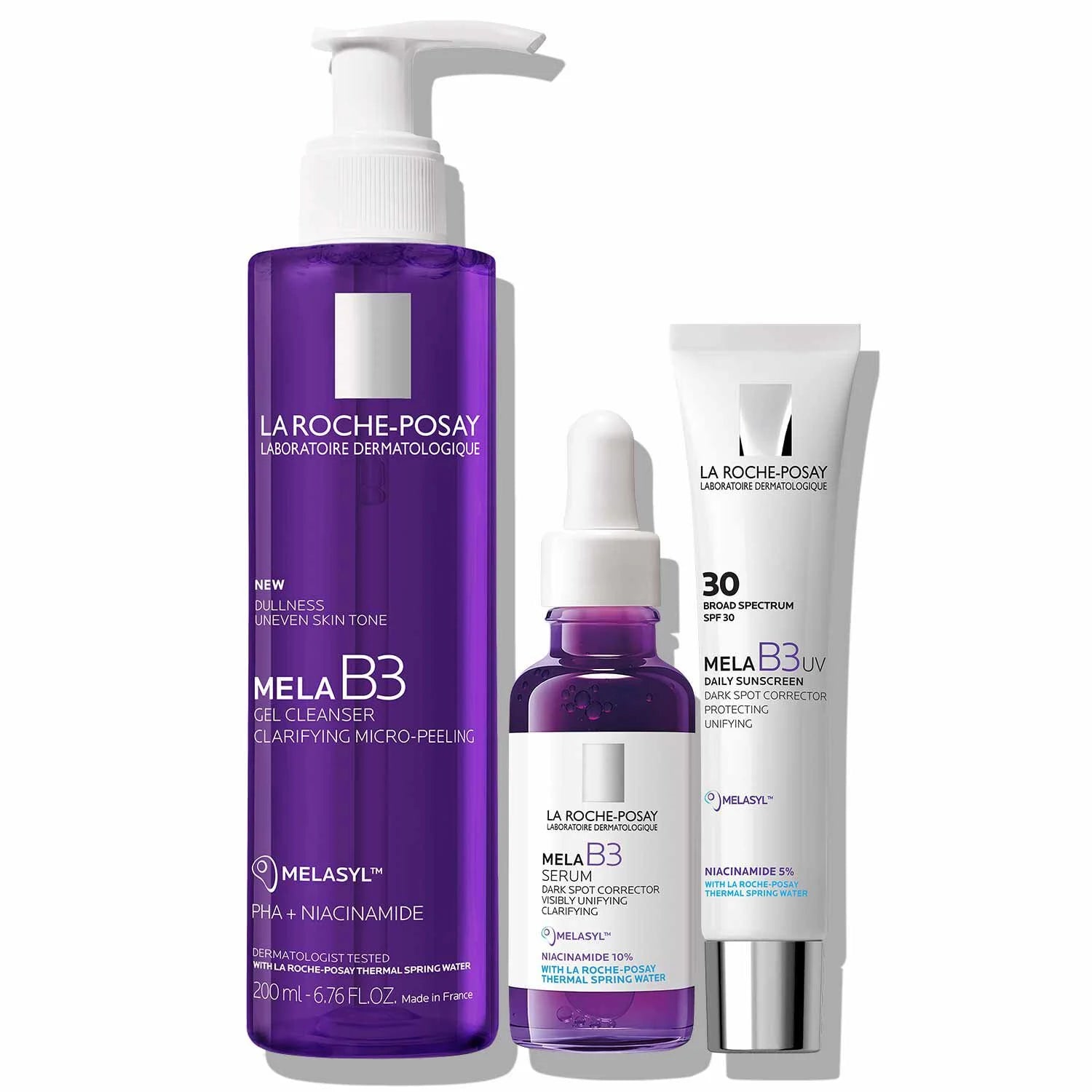 Set La Roche-Posay Mela B3 Micro Peeling Anti Spots Purifying Gel With Niacinamide 200ml